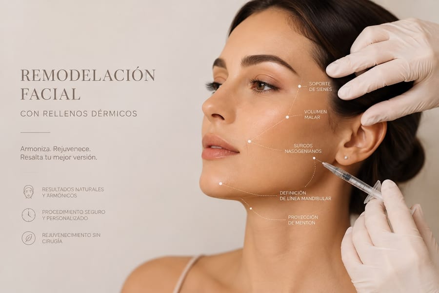 Remodelación Facial con Rellenos